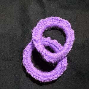 Purple Handmade Hair Ties